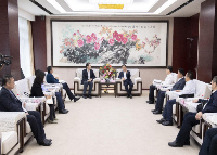 President Wang Yanming of CNTIC of Genertec calls on Shenyang mayor Wang Xinwei